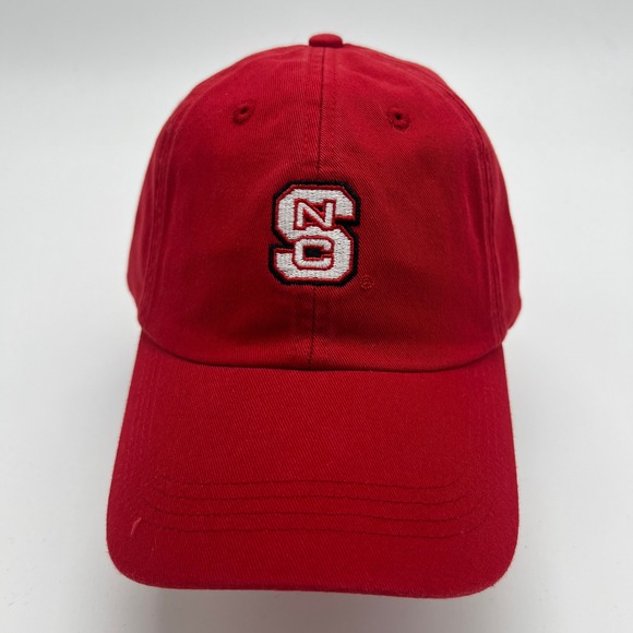 Adidas NC State Wolfpack Hat NCAA Baseball Cap Red Adjustable Adult - Picture 1 of 7